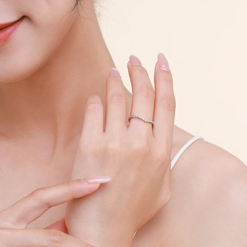 Sterling Silver Cubic Zirconia Stackable Rings