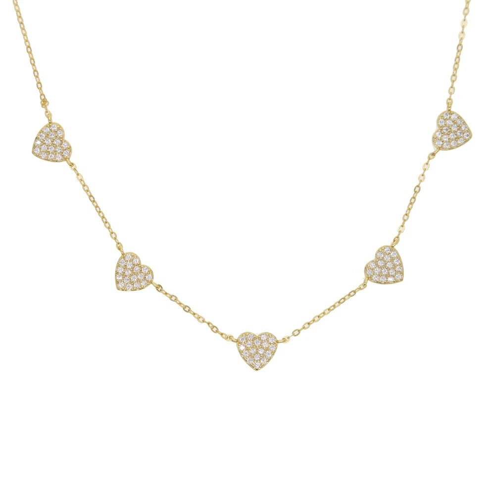 925 sterling silver heart charm necklace Christmas gift