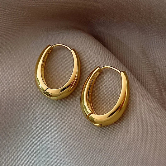 Stainless Steel Vintage Hoop Earring