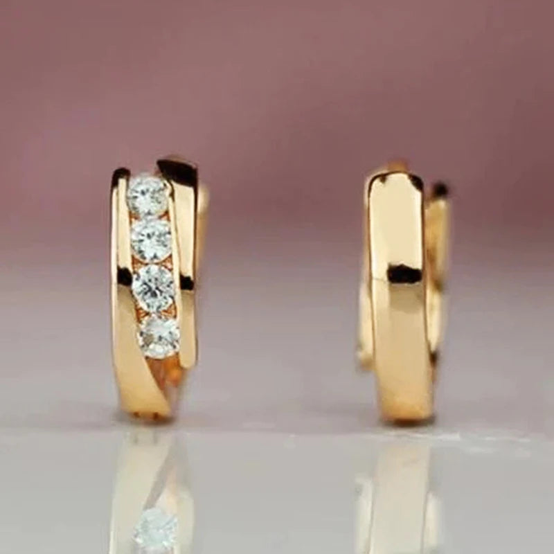 Gold Color Hoop Earrings for Women