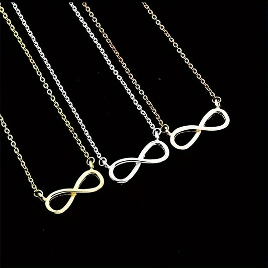 Stainless Steel Infinity Symbol Pendant Necklace