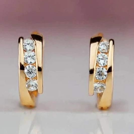Gold Color Hoop Earrings for Women