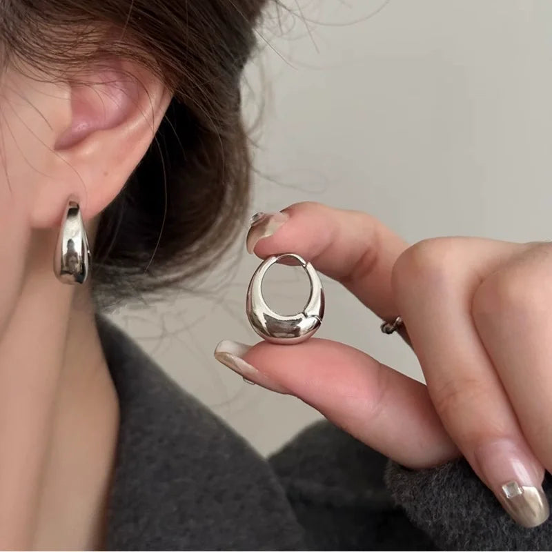 Stainless Steel Droplet Earrings Vintage Dangle Drop Earring For Women