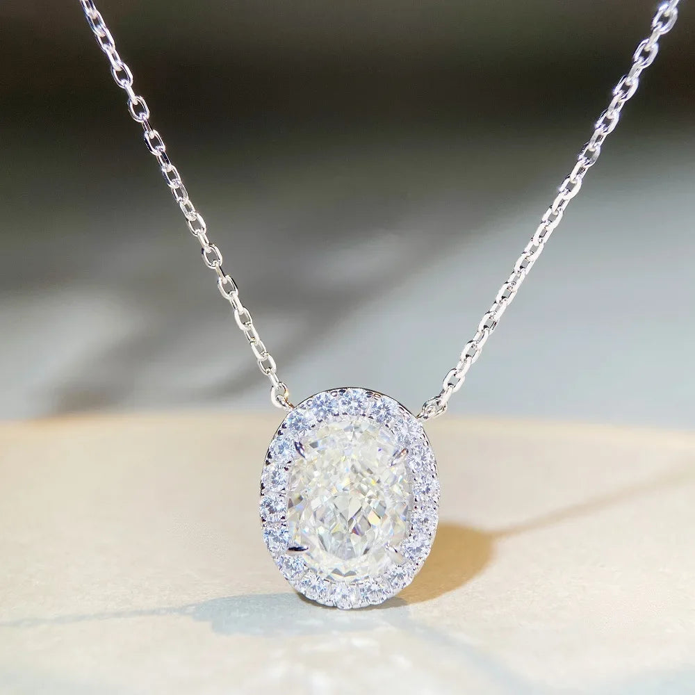 Sterling Silver yellow stone Necklace Collar Chain