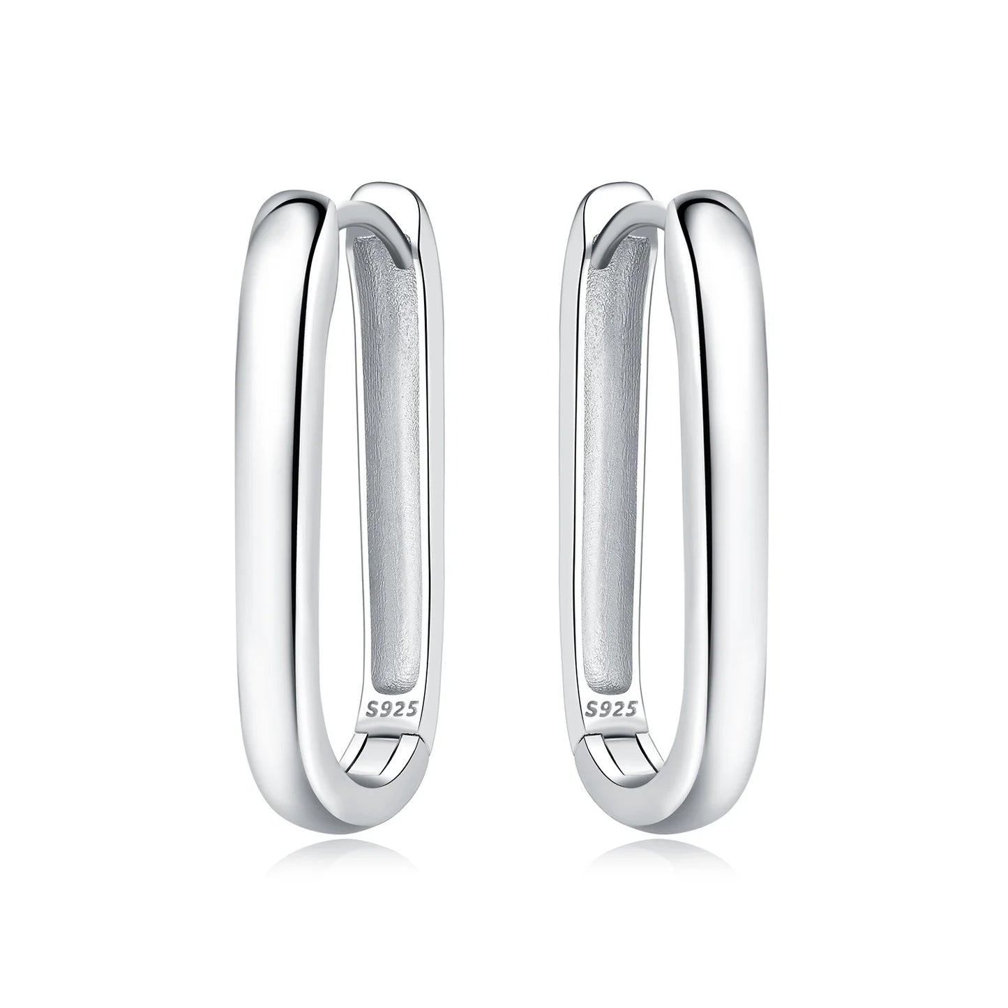 Sterling Silver Simple Huggies Hoop Earrings For Women