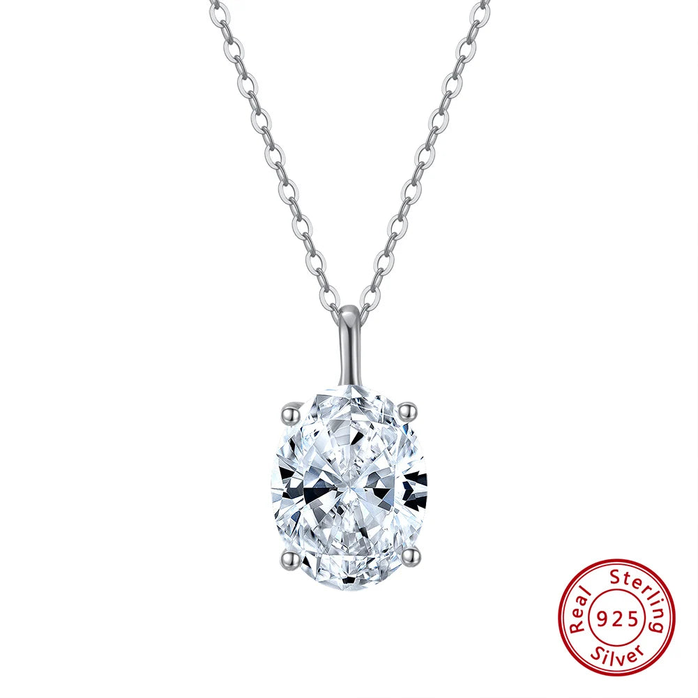 Solitaire Cubic Zirconia Pendant