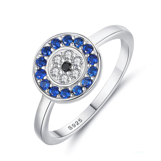 Sterling Silver Eye Ring For Women Girls