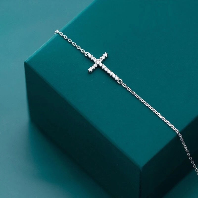 Sterling Silver Fashion Sweet Simple Colorful Bracelet For Women